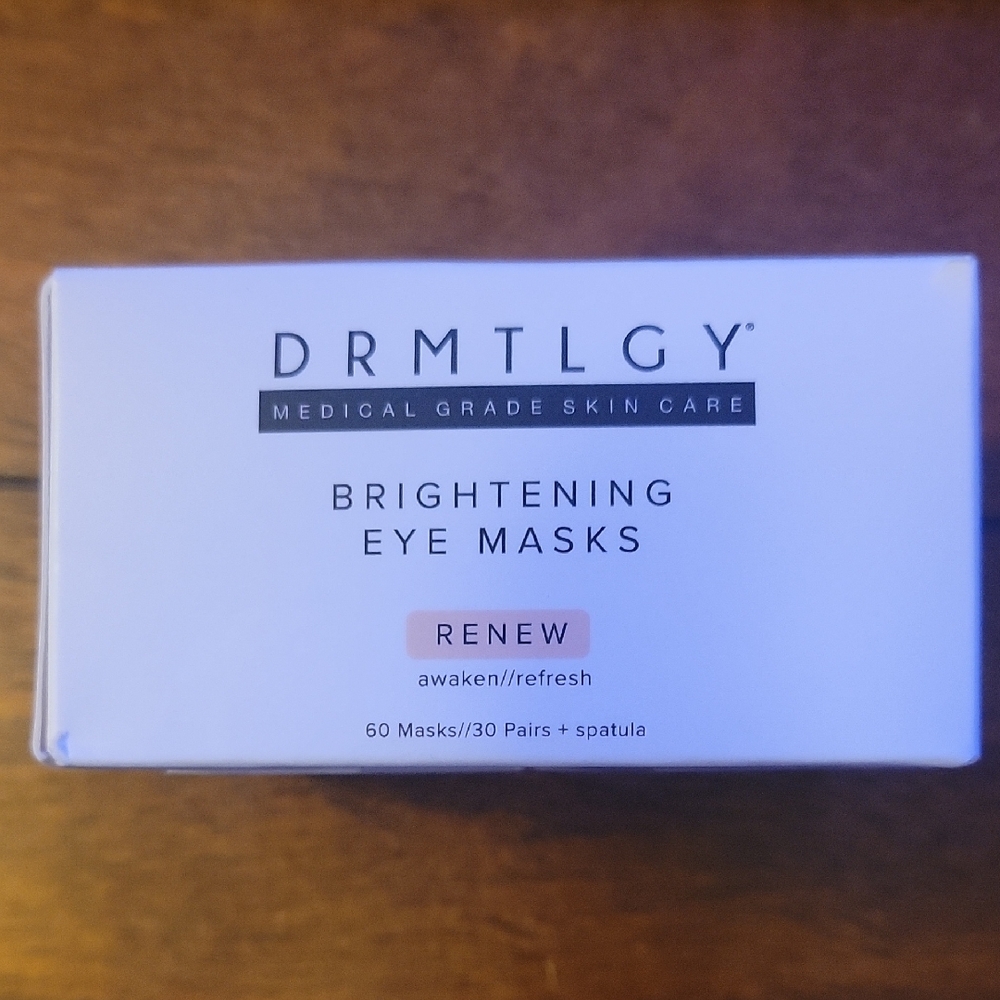 DRMTLGY Renew Brightening Eye Masks — White & Pale Pink